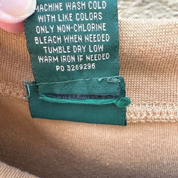 Scandia Woods Vintage Mens Long-Sleeve Mock Neck Shirts Set Of 2 Beige & Red XLG - Picture 5 of 9